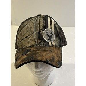 Whitetails Unlimited Camouflage Cap Trucker Hat Strapback One size fits all
